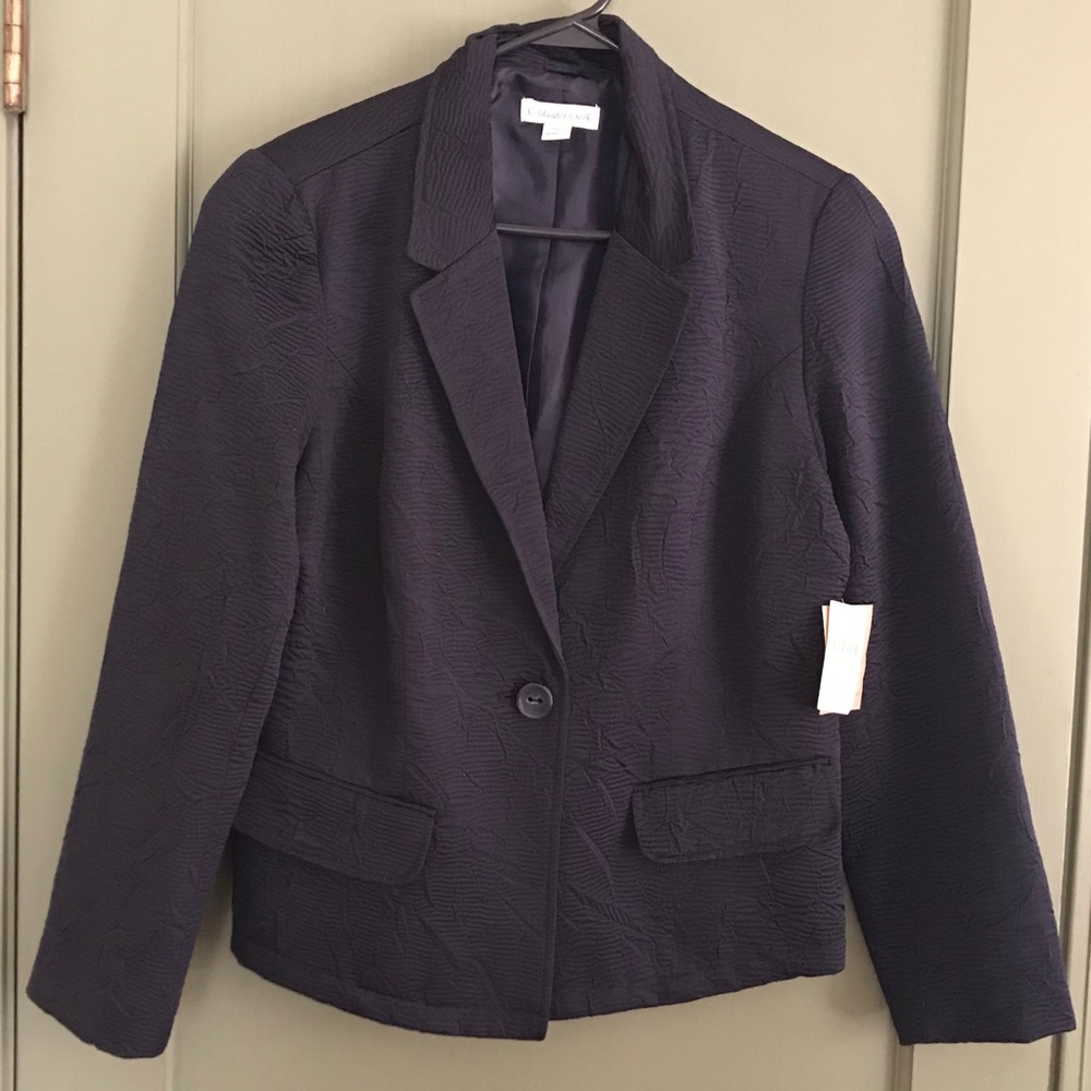 Coldwater Creek Size 10-12 Dark Navy Blue Jacket